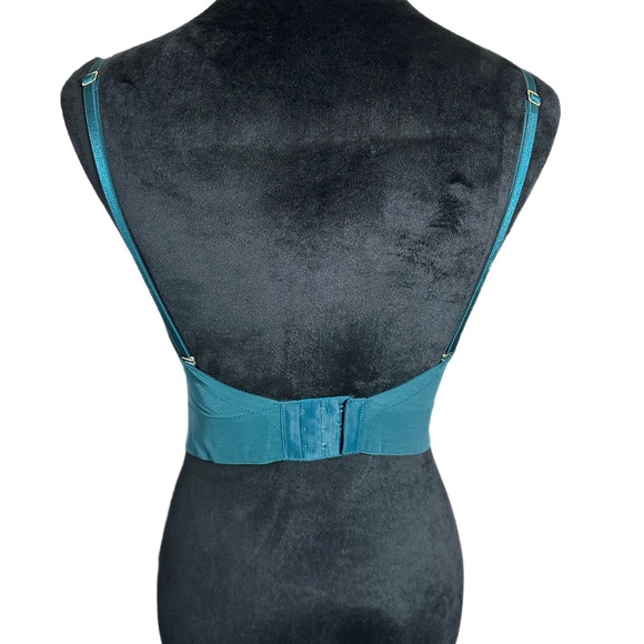 NWOT Victoria's Secret Women's Cut Emerald Green 34C Convertible Lace Bustier - Picture 3 of 6